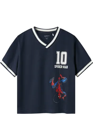 NAME IT Nmmmatz Spider Nreg Ss Poly Top Mar Navy