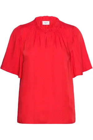 Saint Tropez Brianasz Flared Blouse Red