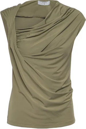 Dante 6 Vicente Twist Detail Jersey Top Green