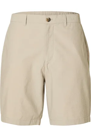 SELECTED Slhregular-Karl Seersucker Shorts Noos Beige
