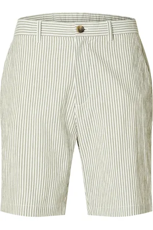SELECTED Slhregular-Karl Seersucker Shorts Noos Green