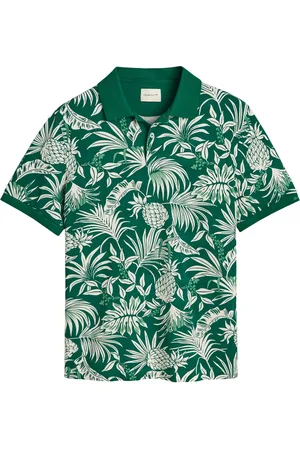 GANT Printed Ss Polo Green