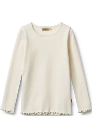WHEAT T-Shirt L/S Ida White