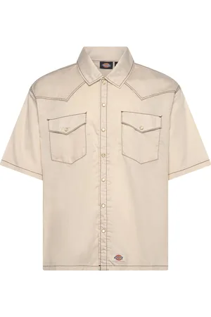 Dickies River Ranch Work Shirt Ss Beige