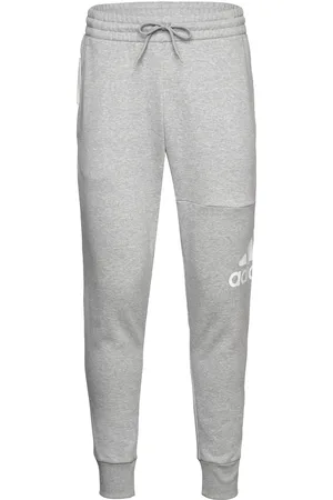 adidas Essentials French Terry Tapered Cuff Logo Pants Grey