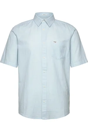 Wrangler Ss 1 Pkt Shirt Blue