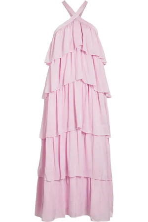 VILA Vifiluka H/N S/L Ankle Dress/Dc/R/Bfs Pink