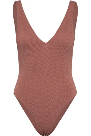 Seafolly Seadive Deep V Neck Piece Brown
