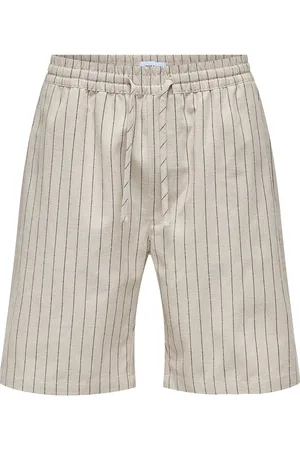 Only & Sons Onstinus Loose 0256 Linen Shorts Cream