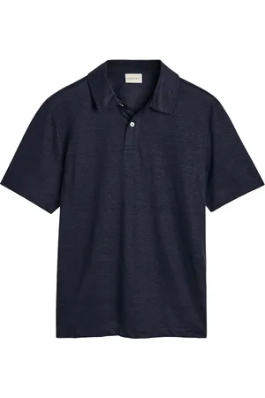 GANT Linen Ss Polo Blue