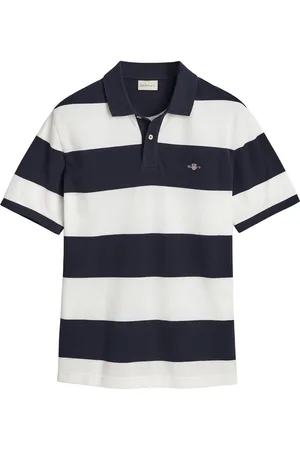 GANT Block Stripe Polo Black