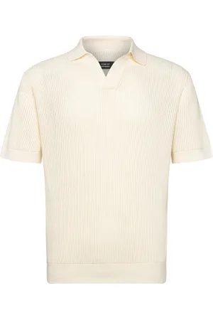 Clean Cut Oliver Knitted Polo White