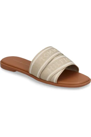 Tommy Hilfiger Webbing Mule Beige