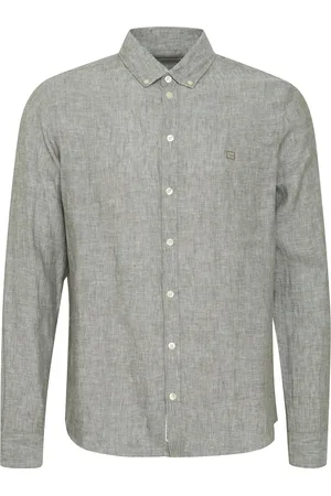 Casual Friday Cfanton Bd Ls Linen Shirt Grey