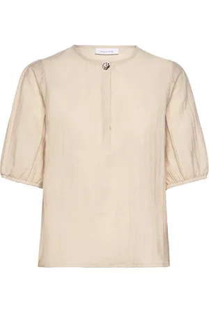 Coster Copenhagen Shirt With Pipings Beige