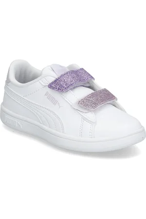 PUMA Smash 3.0 L Glitter Velcro V Ps White