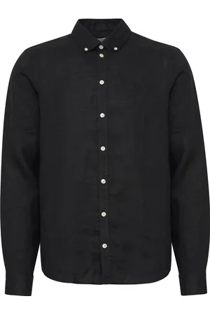 Casual Friday Cfanton Bd Ls Linen Shirt Black