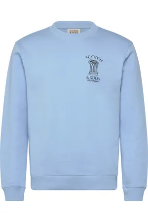 Scotch&Soda Left Chest Artwork Sweatshirt Blue