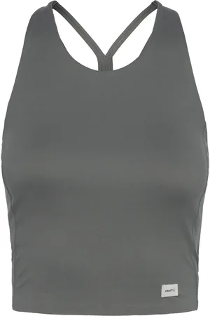 Craft Collective Cropped Singlet W Black