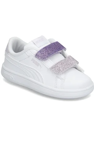 PUMA Smash 3.0 L Glitter Velcro V Inf White