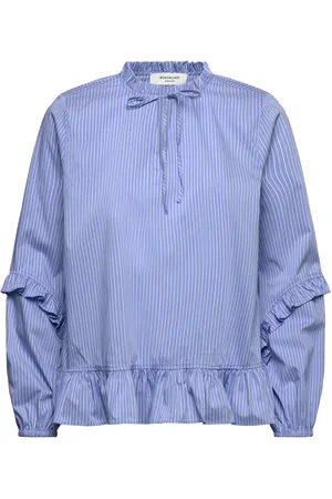 Rosemunde Rwiris Stripe Ls Regular Blouse Blue