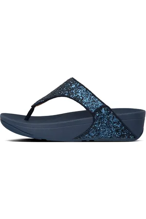 FitFlop Lulu Glitter Toe-Thongs Blue