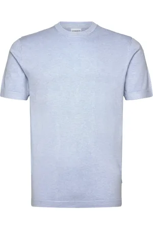 Lindbergh Eco Vero S/S O-Neck Tee Blue