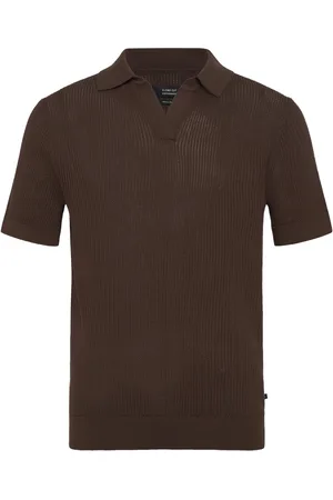 Clean Cut Oliver Knitted Polo Brown