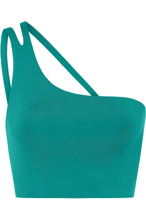GIRLFRIEND COLLECTIVE Uma Shoulder Bra Green