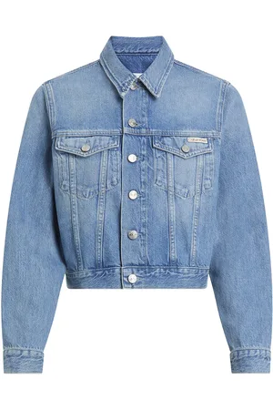 Calvin Klein Cropped 90S Denim Trucker Blue