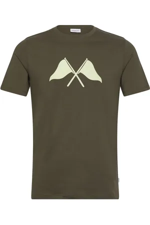 Lindbergh Copenhagen Print Tee S/S Khaki