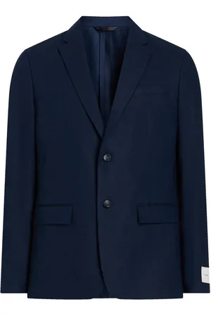 Calvin Klein Linen Lyocell Stretch Blazer Navy