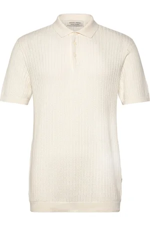 Casual Friday Cfkarl Structured Knit Polo Cream