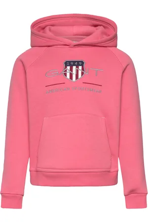 GANT Archive Shield Raglan Hoodie Red