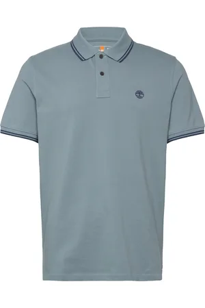 Timberland Tipped Pique Short Sleeve Polo Blue