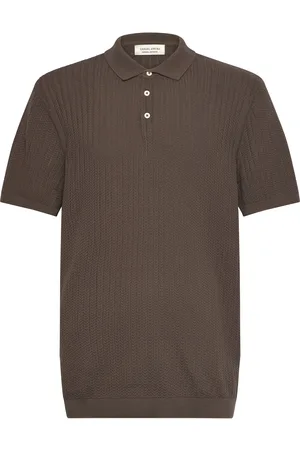 Casual Friday Cfkarl Structured Knit Polo Brown