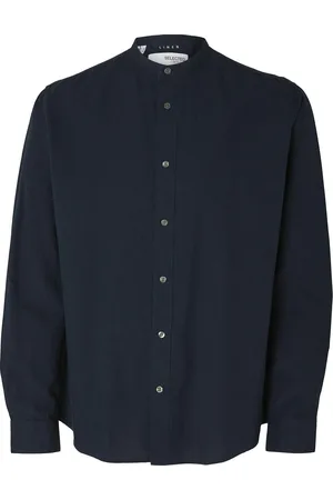 SELECTED Slhregsun Shirt Ls Band Black