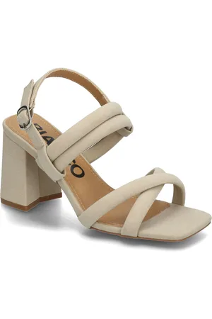 Bianco Biajoyce Sandal Faux Suede Beige