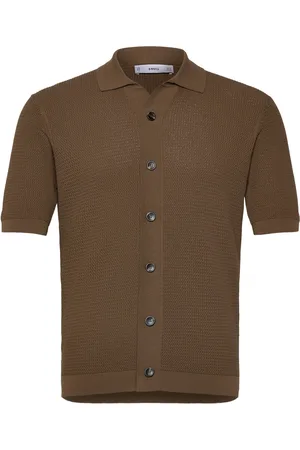 MANGO Structured Knitted Shirt