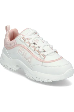 Fila Strada Logo Teens White