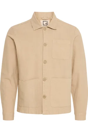 Casual Friday Cfedgar 0206 Garment Dyed Linen Jac Beige