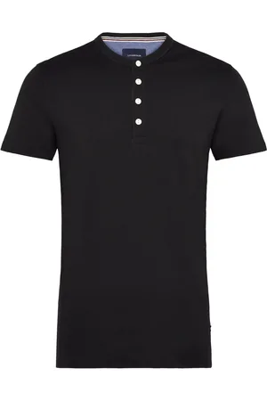 Lindbergh Ribbed Granddad Tee S/S