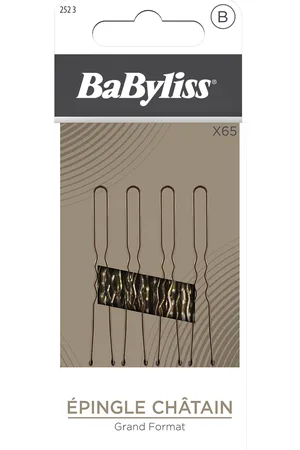 BaByliss Paris Hårnål U-Form Brun 65 St