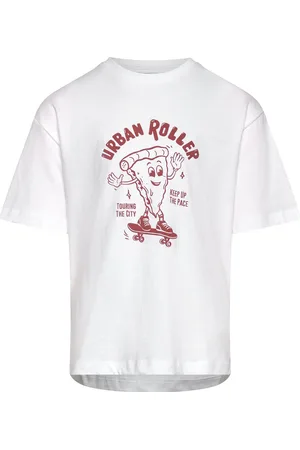 MANGO Printed Cotton-Blend T-Shirt White