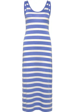 GANT Striped Tank Top Jersey Midi Dress Blue