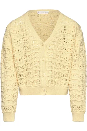 MANGO Openwork Knit Cardigan