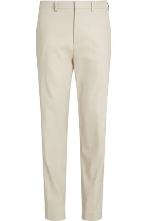 Calvin Klein Linen Lyocell Stretch Tapered Cream
