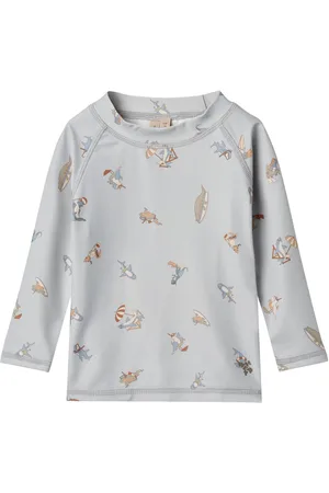 WHEAT Swim T-Shirt L/S Dilan Patterned