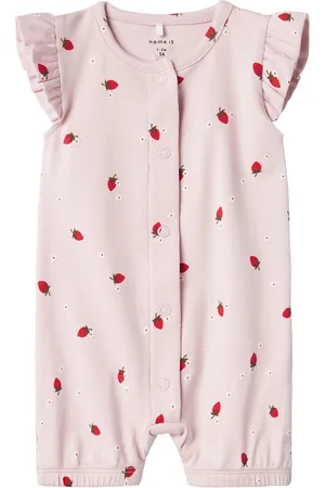 NAME IT Nbffilly Ss Sunsuit Box Pink