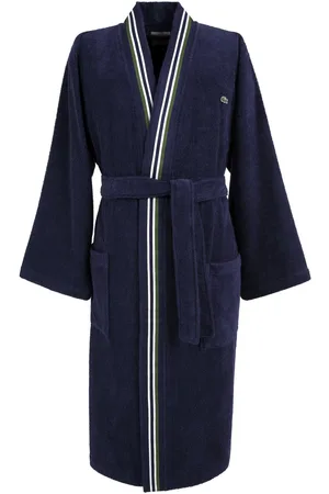 Lacoste Lclub Bath Robe Blue